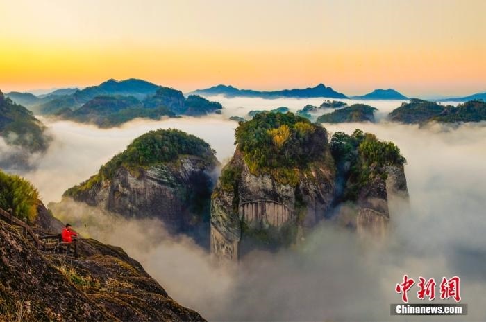 武夷山天游云海。黃海 攝