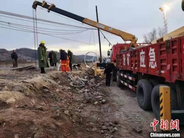 救援現(xiàn)場。 現(xiàn)場工作人員 供圖