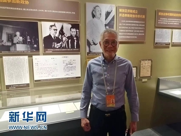 印尼廣東社團(tuán)聯(lián)合總會(huì)總主席張錦泉。新華網(wǎng)記者 侯強(qiáng) 攝