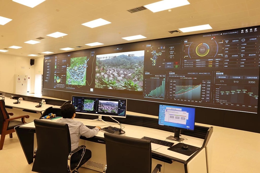 景邁山遺產(chǎn)監(jiān)測(cè)中心。普洱景邁山古茶林保護(hù)管理局供圖