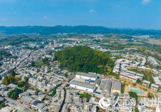 航拍舊州古鎮(zhèn)。人民網(wǎng) 陽茜攝