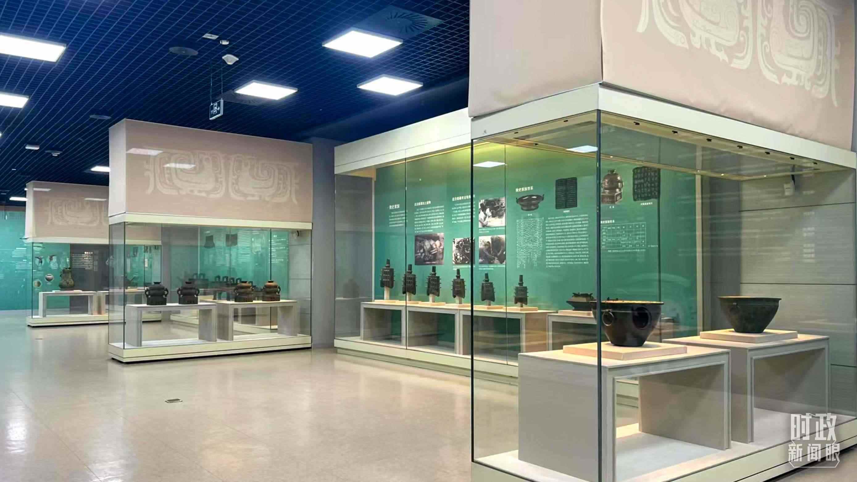 △ 寶雞青銅器博物院內(nèi)展陳。（總臺(tái)記者崔剛拍攝）
