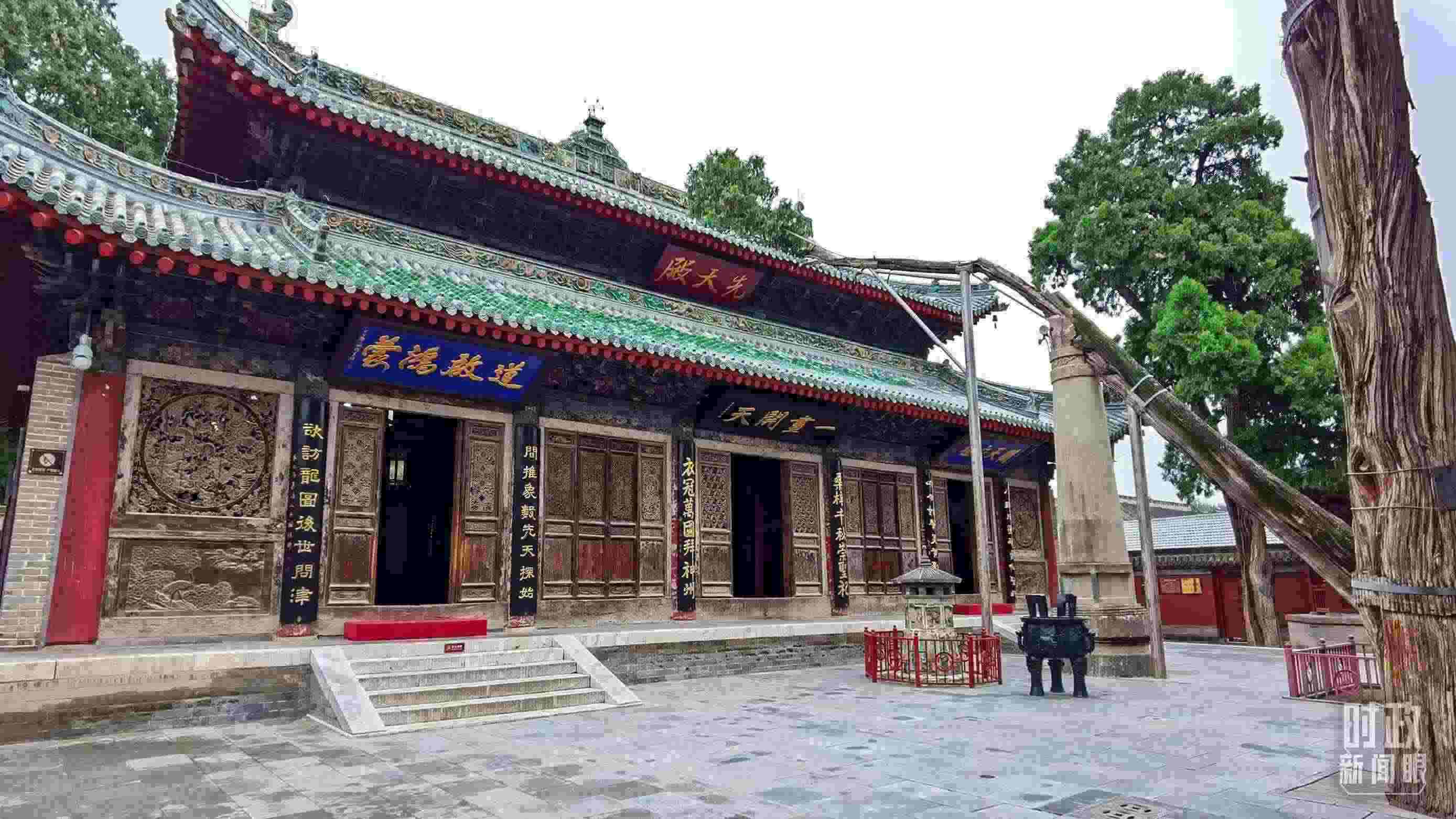 △ 伏羲廟。（總臺(tái)央視記者郭鴻拍攝）