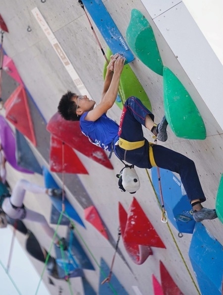 小運動員在比賽中。主辦方供圖